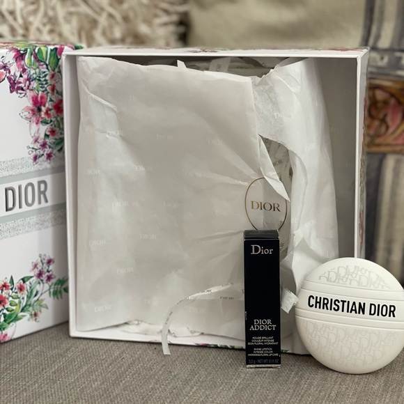 DiOR Set⭐️🎁Gift Box🎁Full-Size Dior Le Baume & Dior Addict🌸877 Blooming Pink - Picture 7 of 13